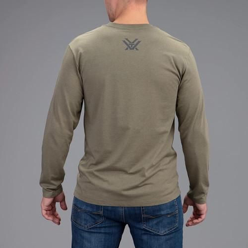 Vortex Optic Core Logo Long Sleeve Shirts Military Camo Heather - XXX-Large