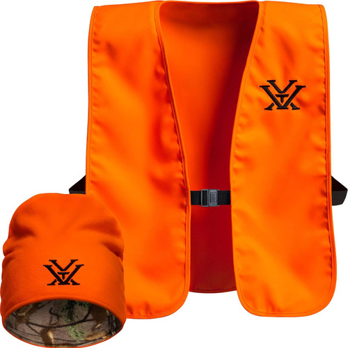 Vortex Optic Blaze Orange Vest & Beanie Combo One Size - 221-34-BLZ