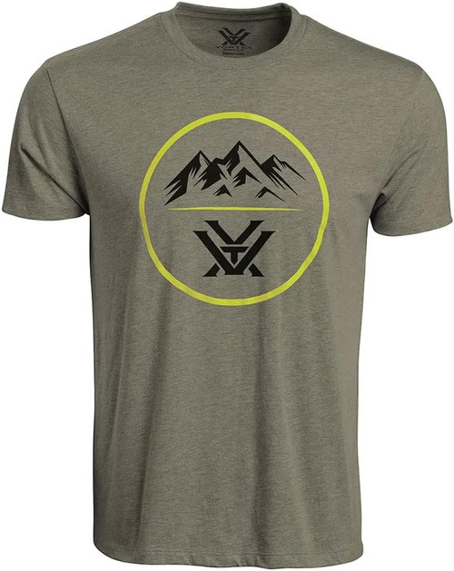 Vortex Optic Three Peak Short Sleeve Shirt Military Heather 3X 121-10-MIH3X Vortex Optic Three Peak Short Sleeve Shirt Military Heather 3X 121-10-MIH3X