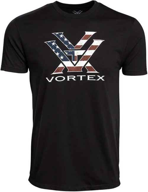 Vortex Optics Stars and Stripes Short Sleeve Shirt - Black - X-Large