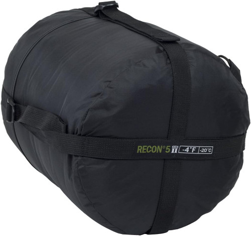Elite Survival Systems Recon 5 Rated To -4 Sleeping Bag Black - ELSRECON5-B