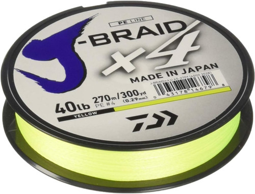 Daiwa JB4U40 300yd Filler Spool Fluorescent Yellow Mono Dia.= 40lb.