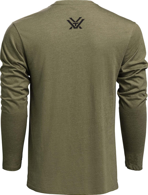 Vortex Optics Core Logo Long Sleeve Shirts Military Heather 2X-Large Vortex Optics Core Logo Long Sleeve Shirts Military Heather 2X-Large
