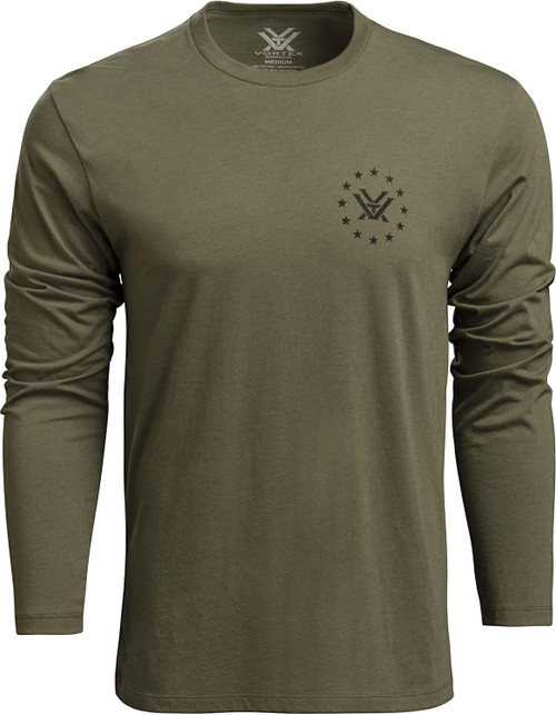 Vortex Optics Salute Long Sleeve Shirts - Military Heather - Medium