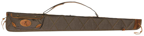 Browning Canvas/Leather Shotgun Lona Case Size 52 Flint/Brown