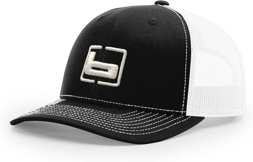 Banded Trucker Cap Black / White OSFM - B03562