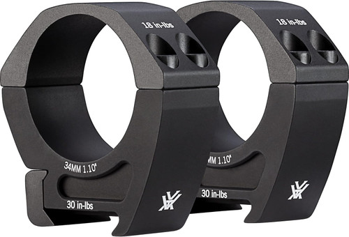 Vortex Optics Pro Riflescope 34mm Rings Medium Height - 1.10" - PR34-M