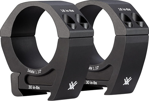 Vortex Optics Pro Riflescope 34mm Rings Medium Height - 1.10" - PR34-M