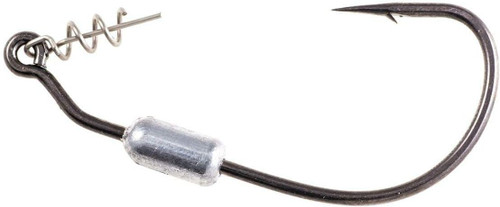 Owner Weighted Twistlock Black Chrome Hook Centering Pin Sz 4/0 1/8Oz 3Pk