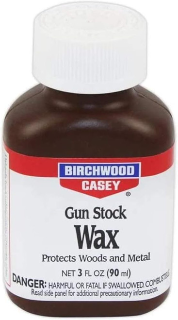 Birchwood Casey Gun Stock Wax Protects Wood & Metal 3oz Plastic Bottle