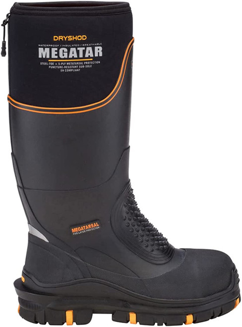 Dryshod Men Megatar Metatarsal/Steel Toe/EH Boot Black 11 - MEG-MH-BK-11