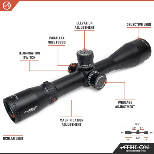 Athlon Optics Ares ETR UHD 4.5-30x56 APLR2 FFP IR MOA Reticle - 212101