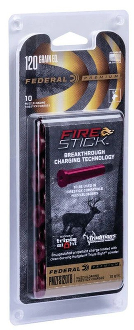 Federal Muzzleloading FireStick 120 Grain EQ For Hodgdon Triple Eight 10PK