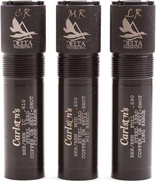 CARLSON Delta Waterfowl Choke Tube 3PK 20GA Beretta Benelli Mobil CR/MR/LR