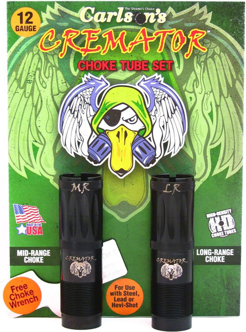 Carlson Cremator Non-Ported Waterfowl Choke Tube Win/Brown Inv 12GA MR/LR Carlson Cremator Non-Ported Waterfowl Choke Tube Win/Brown Inv 12GA MR/LR