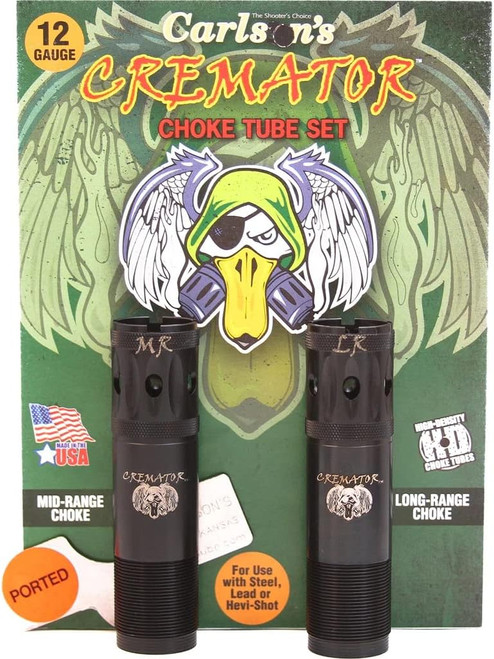 Carlson Cremator Ported Waterfowl Remington Choke Tube 12GA MR/LR 2PK