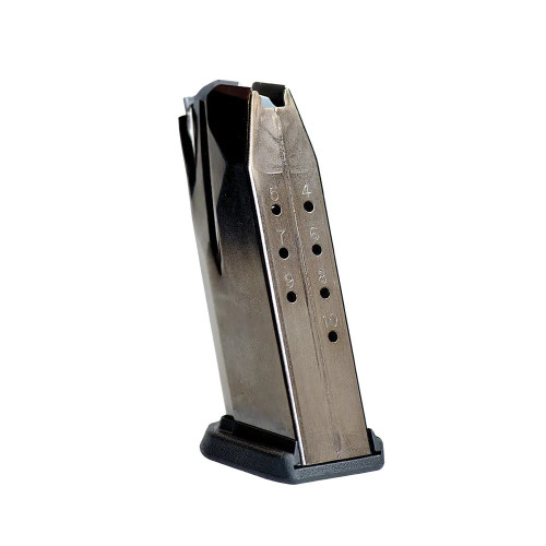 FNS-40/FNX-40 Magazine Polished Dark Steel Black Poly Base Pad 10Rd 40S&W