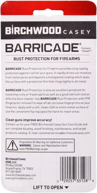 Birchwood Casey Barricade Rust Protection 4.5oz Spout Can - BC-33128