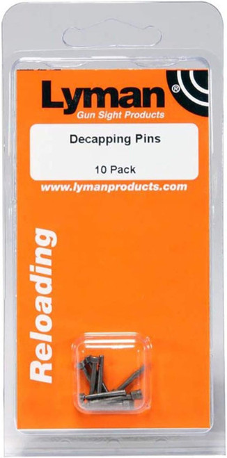 Lyman Decapping Pins Package Of 10 Remove Spent Primer From Primer Pocket