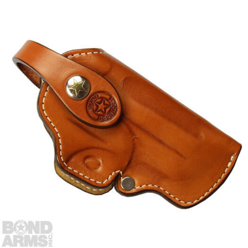 Bond Arms Premium Leather Holster 3.5" RH OWB Tan - BLH-RT-350-TN-R-BT