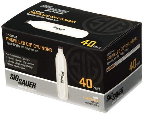 Sig Sauer Advanced Sport Pellet Replacement 40 Pk 12 Gram CO2 Cylinders