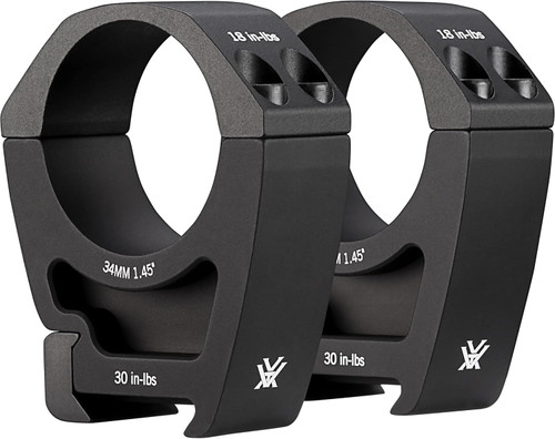 Vortex Pro Riflescope Rings High Height 34MM Picatinny & Weaver Mounts