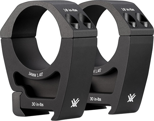 Vortex Pro Riflescope Rings High Height 34MM Picatinny & Weaver Mounts