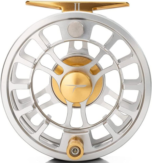 Temple Fork Outfitters NTR II Large Arbor Fly Reel Clear/Gold CNC Aluminum