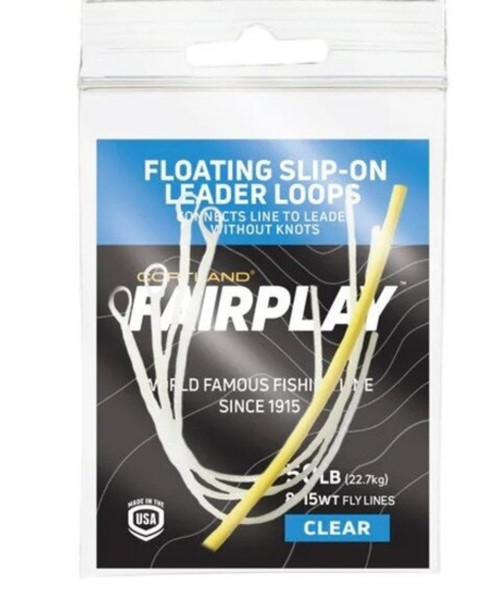 Cortland Slip-On Leader Loops For Fly-Lines 8-15wt 50LB - Clear - 601352