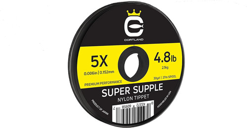 Cortland Super Supple Nylon Tippet 4X 7.2lb 30yd/27m Spool Clear - 609570