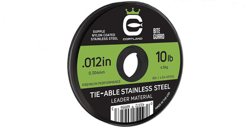 Cortland Tie-Able Nylon Coated Stainless Steel .015" 15lb 15ft/4.5m Spool
