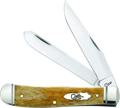 Case XX Trapper Clip, Spey Blade Smooth Antique Bone Handle Fluted - 58182 Case XX Trapper Clip, Spey Blade Smooth Antique Bone Handle Fluted - 58182