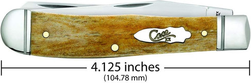 Case XX Trapper Clip, Spey Blade Smooth Antique Bone Handle Fluted - 58182 Case XX Trapper Clip, Spey Blade Smooth Antique Bone Handle Fluted - 58182
