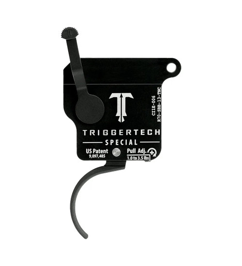 Trigger Tech Rem 700 Black Special Curved Clean Trigger W/O Bolt Release