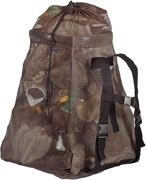 Drake Waterfowl Big Mouth Decoy Bag Pyramid Bottom Olive Green Poly Mesh