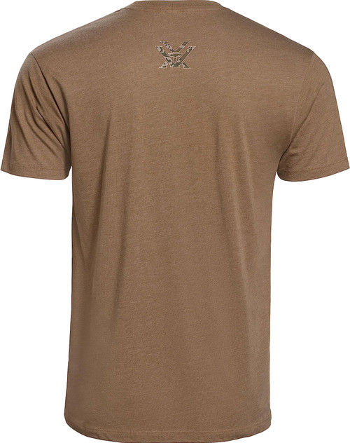 Vortex Optics Men's Three Peaks Short Sleeve T-Shirt - Coyote - Large