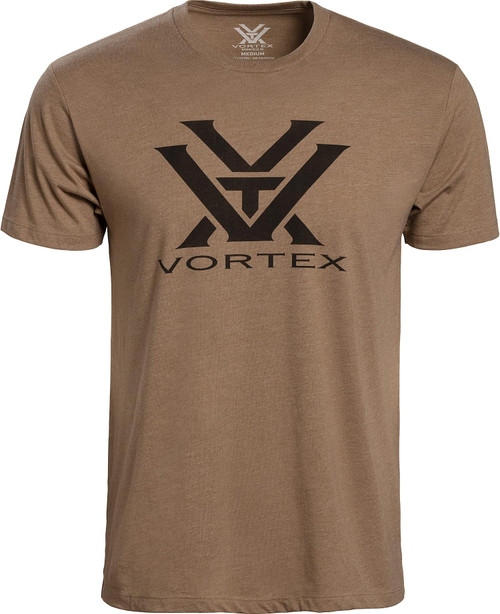 Vortex Optics Men's Core Logo Short Sleeve T-Shirt - Coyote - Large