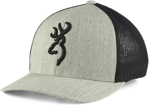 Browning Cap Colstrip Heather L/XL Flex Fit Browning Logo - 308702494