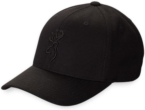 Browning Coronado Pique Buckmark Cap Hat, Black, LG/XL - 308007994