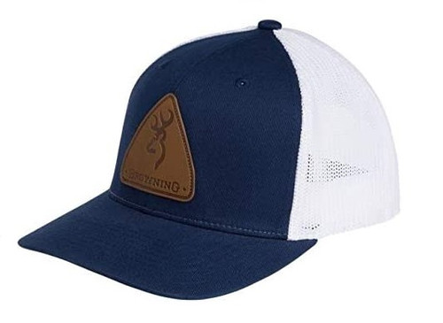 Browning Slug Hunting Cap Hat Blue Snapback Mesh Trucker OSFM - 308010651