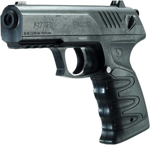 Gamo P-27 CO2 Powered .177 Pellet BB Air Pistol - BLack - 611139554