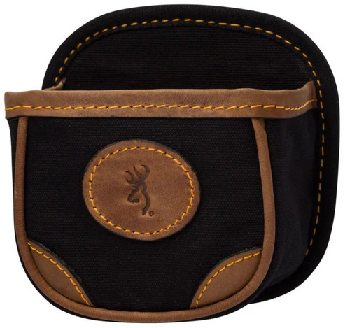 Browning Lona Shell Box Carrier Canvas & Leather Holds 25 Rounds - Black