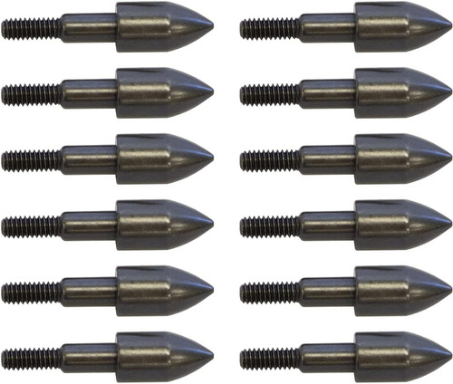 New Archery Products Practice Bullet Point 100gr 5.16" Steel - 12 Pack