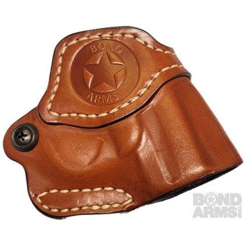 DeSantis Bond Arms Cross Draw Leather Holster For 3" Barrel -Brown RH