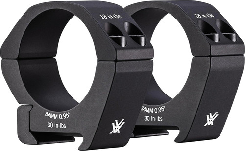 Vortex Optics Pro Series Riflescope Rings - 34mm - Low Height 0.95 Inches