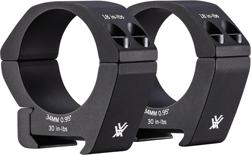 Vortex Optics Pro Series Riflescope Rings - 34mm - Low Height 0.95 Inches