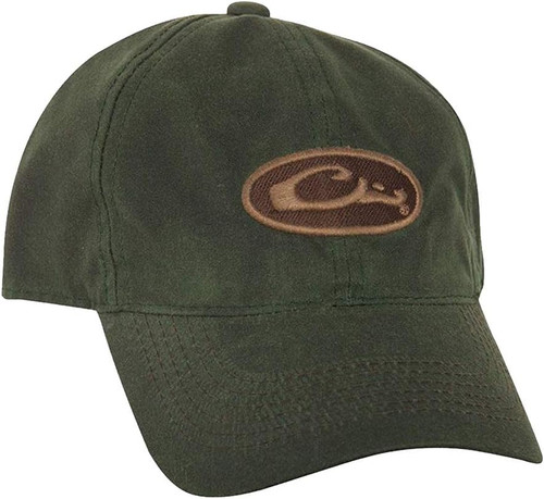 Drake Waterfowl 100% Cotton 8oz Waxed Canvas Mid-Profile Hat - Olive - OSFM