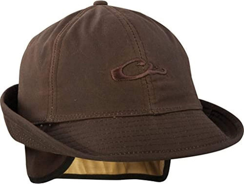 Drake Waterfowl Waxed Cotton Jones Hat Brown Large/XLarge - DH7007-BRN-4