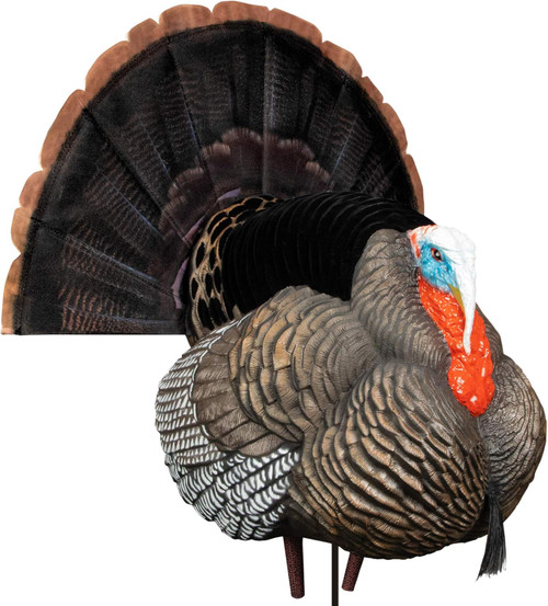 Higdon Outdoors Full Strut Tom Turkey Decoy W/ Magnetic Removeable Fan