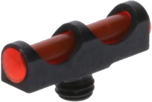 TRUGLO Long Bead Fiber Optic Sight Low-Profile All Metal 6-48 Thread Red